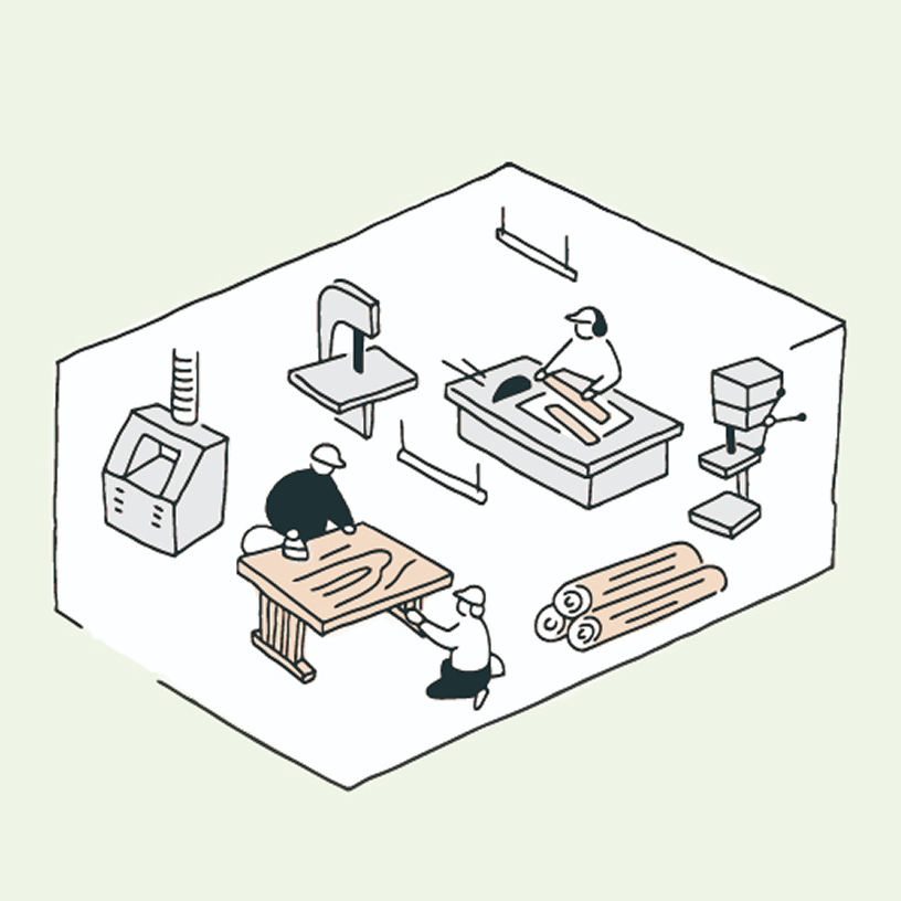 家具工房のイラスト